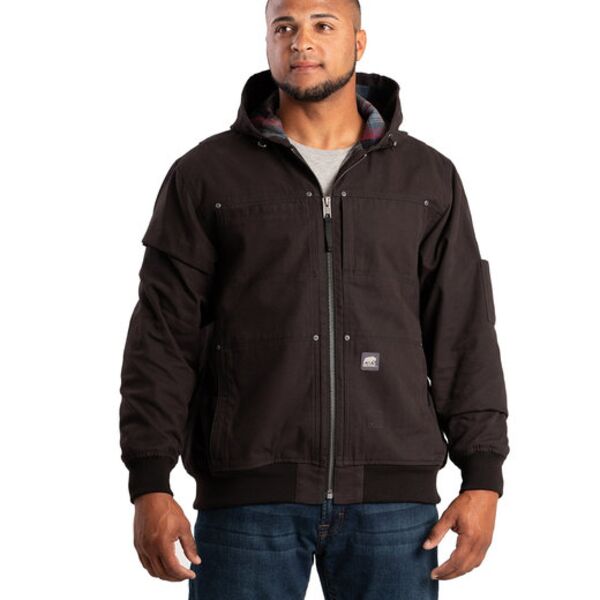 Men's Heartland Duck Flannel-Lined Hooded Jacket Thumbnail