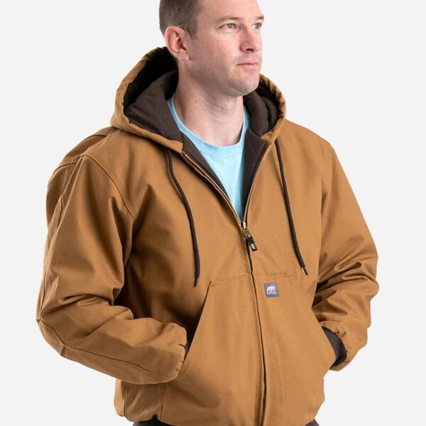 Men's Tall Highland Washed Cotton Duck Hooded Jacket Thumbnail